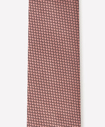 Pale Pink Tonal Textured Woven Silk Tie