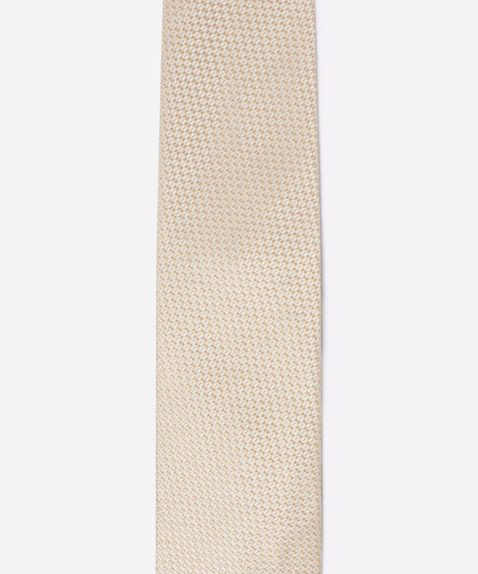 Gold Yellow Tonal Textured Woven Silk Tie