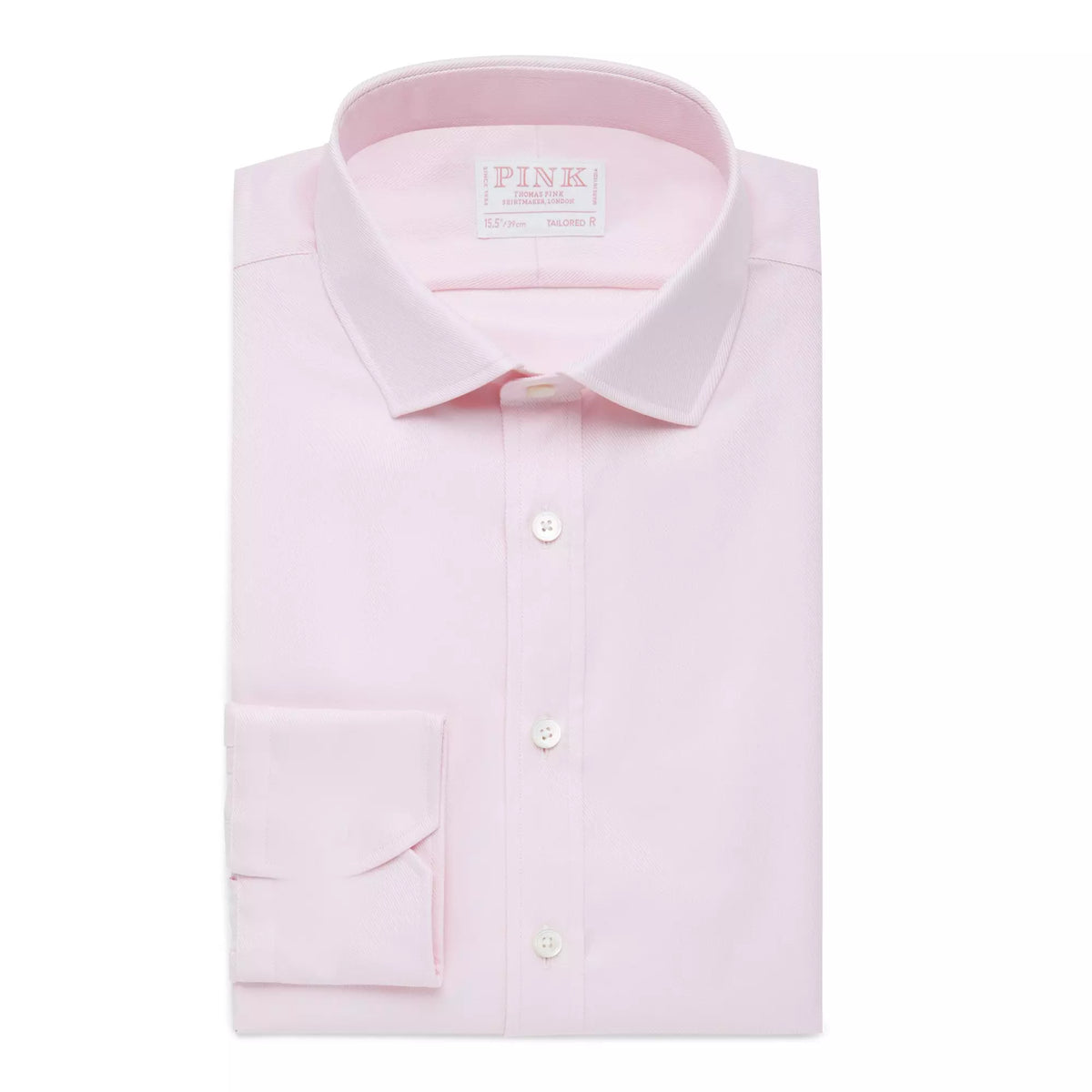 Pale Pink Tailored Fit Royal Twill Formal Shirt