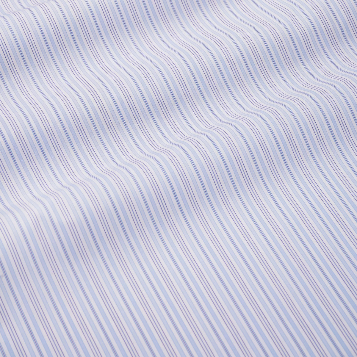 Blue & White Slim Fit Supraluxe Multi Stripe Formal Shirt