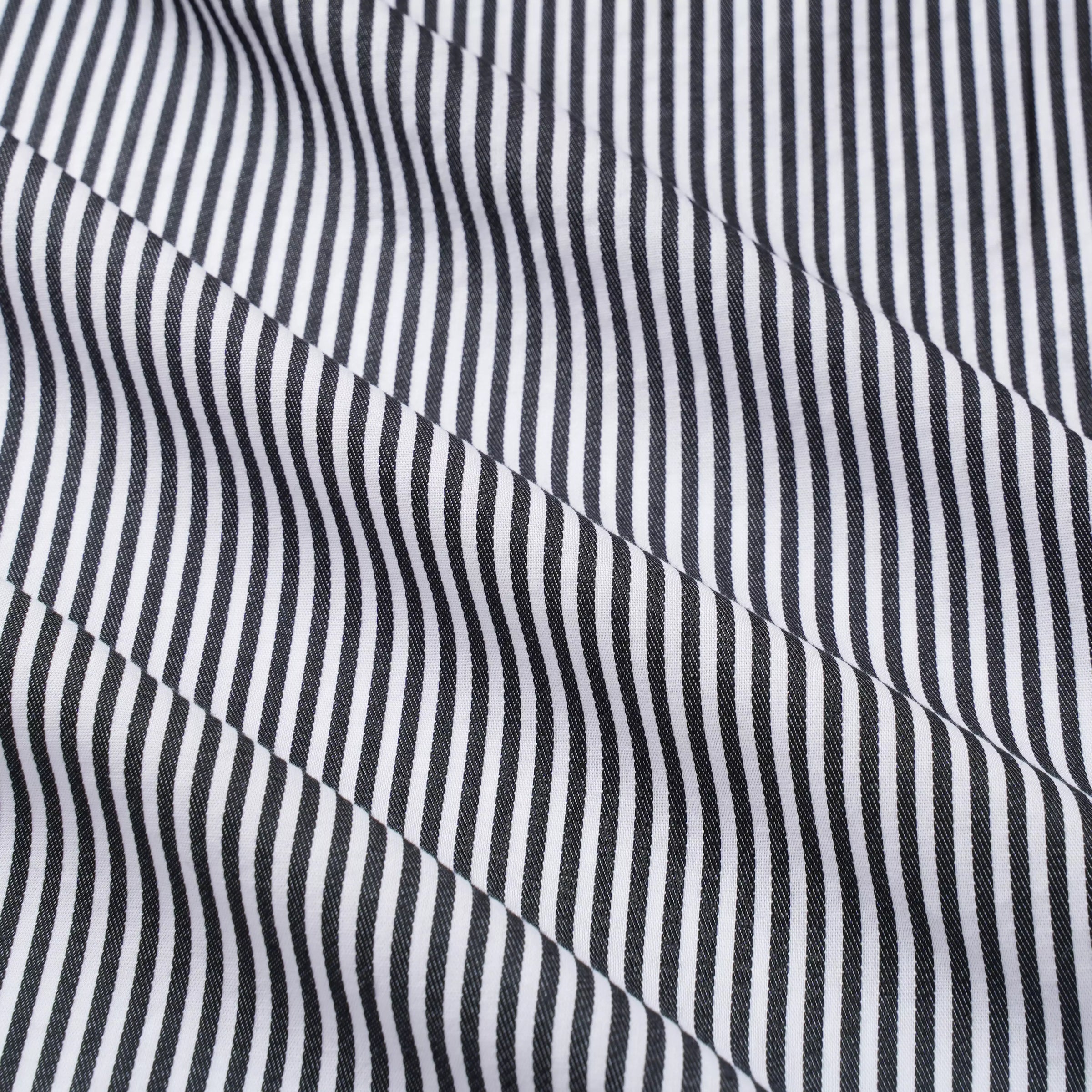 Black & White Tailored Fit Capri Stripe Shirt Formal Shirt