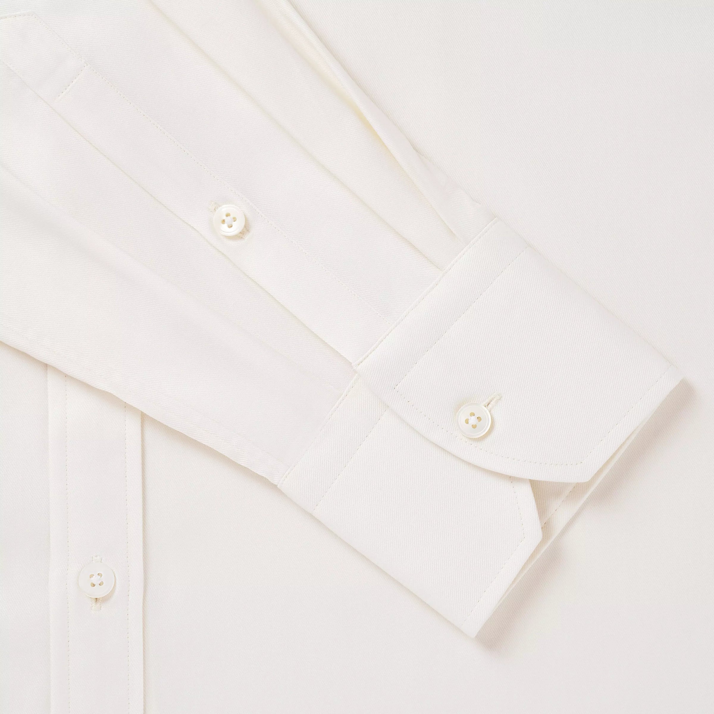 Pale Yellow Tailored Fit Twill Formal Shirt