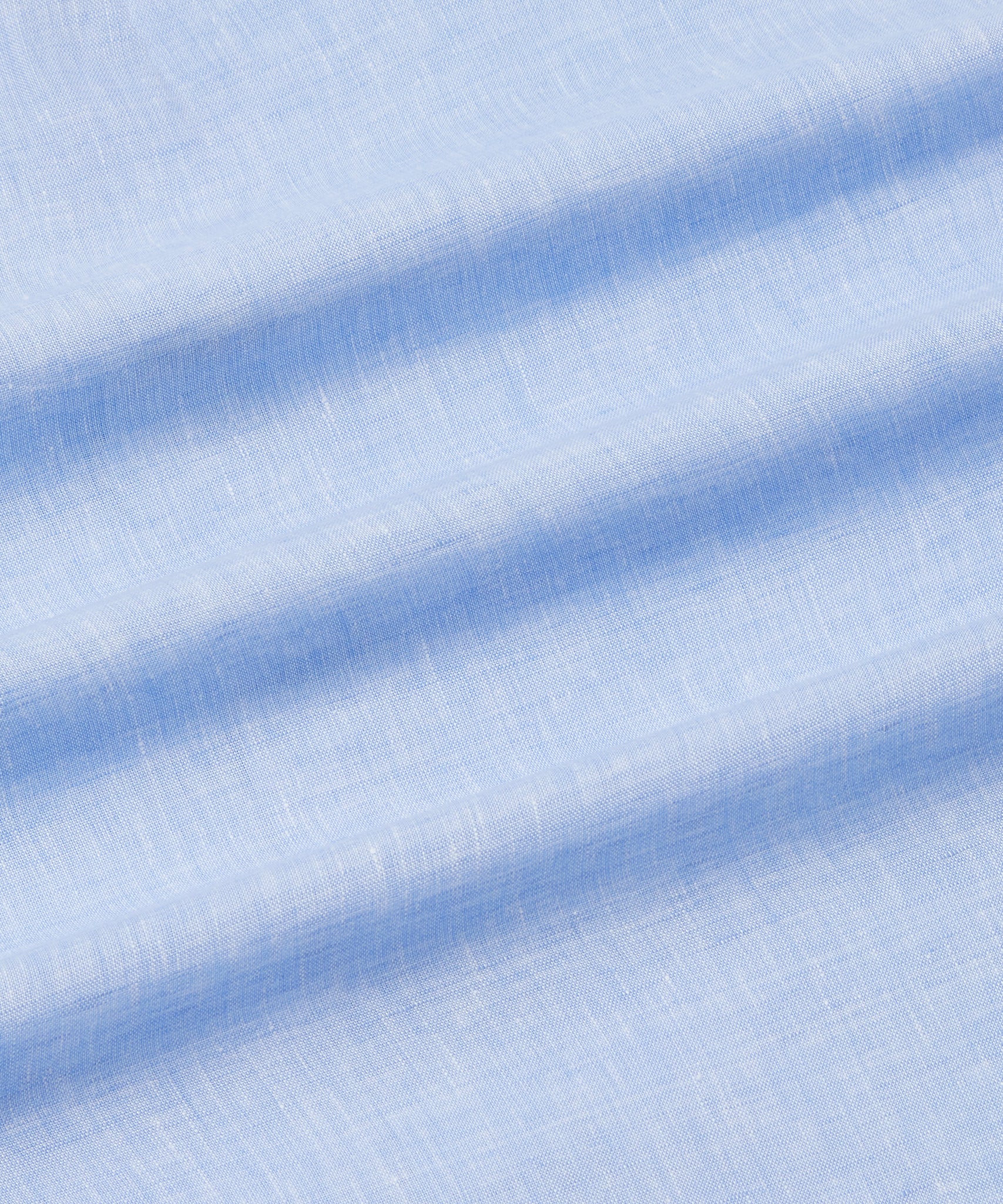 Pale Blue Classic Fit Essential Linen Smart Casual Shirt