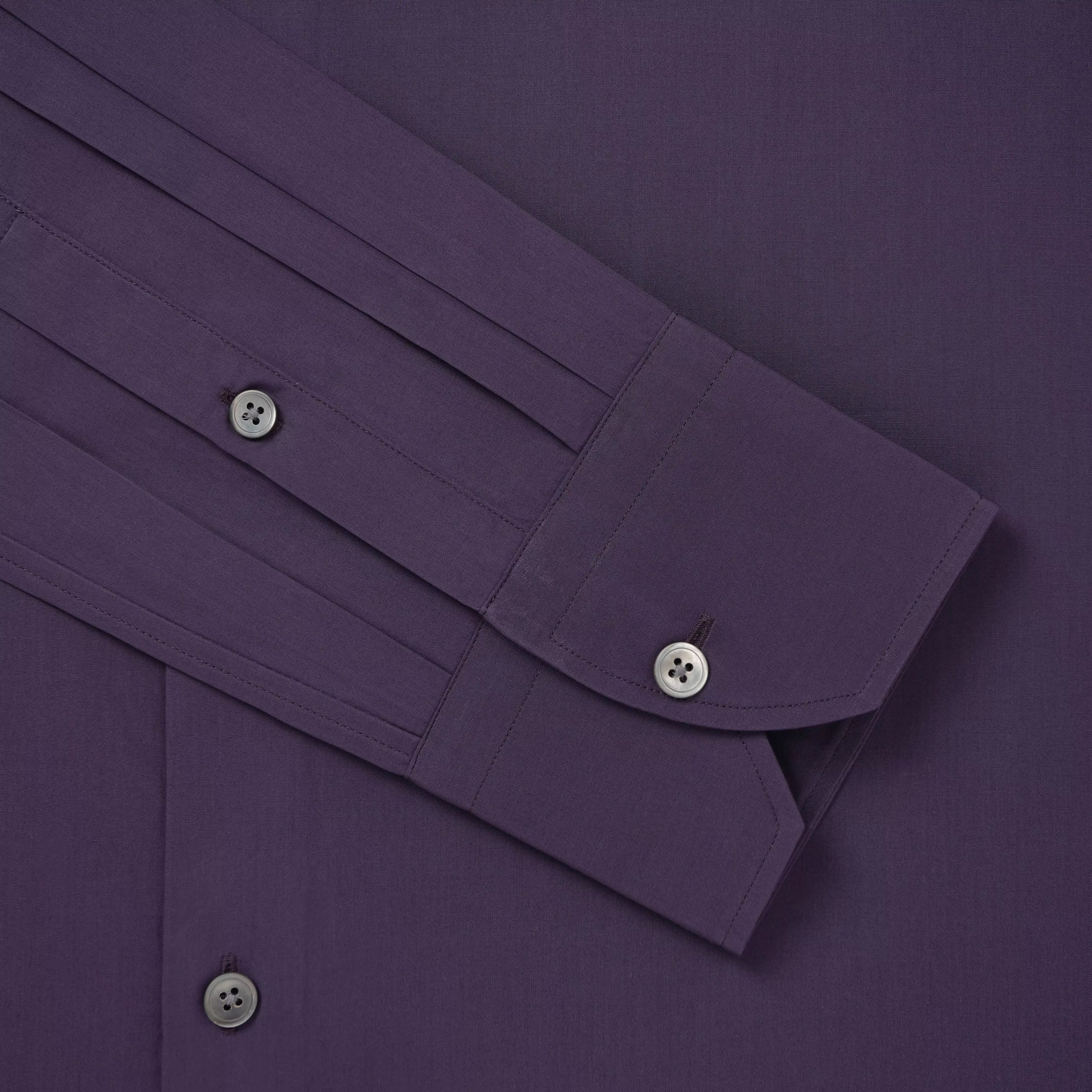 Plum Slim Fit Solid Cotton Poplin Formal Shirt